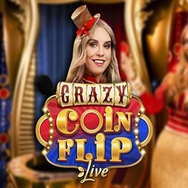 Crazy Coin Flip slot visual from Evolution available on spinsteincasino.ch