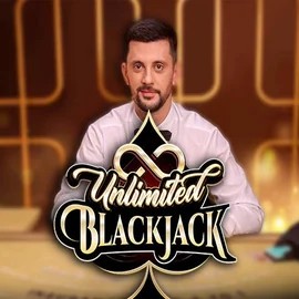 Unlimited Blackjack online game logo by Ezugi on spinsteincasino.ch
